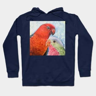 King Parrot and Princess Parrot Hoodie